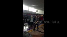 US: Packed Airport Due To Holiday Travelers Returning Back Home