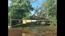 Photos of some of the damage around town