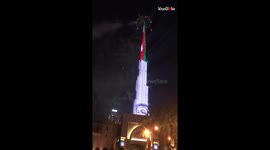 New Year Fireworks At Burj Khalifa, Dubai