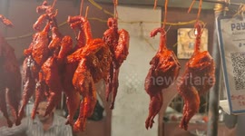 Mouth-watering street meat stalls in India