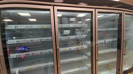 Empty shelves in London supermarket as England enters third national lockdown