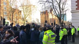 Julian Assange bail hearing, London, UK