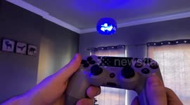 Programmer changes colour and controls light with Playstation controller