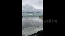 US: Pacific Storm Brings Strong Wind And High Waves To Washington Coastal Area