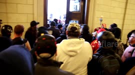 Stop the Steal Protesters Continue Attempts to Break Into United States Capitol Building on January 6th, 2021