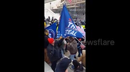 Police clash with Trump supporters outside Capitol building