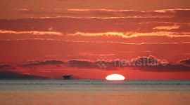 Watch this stunning footage of rare Green Flash phenomenon at sunset over Liverpool Bay