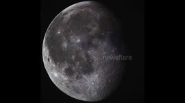 US lunar photographer captures detailed shots of the moon's surface as it orbits Earth