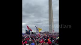 Trump supporters march to US Capitol building in Washington, D.C.