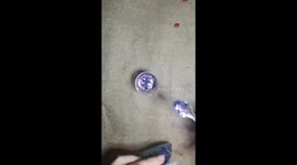 Epoxy Resin Glitter Hoops - mix and pour