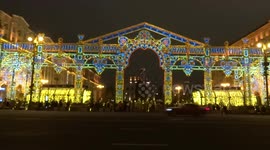 Winter Moscow sparkles with Christmas lights and festive installations