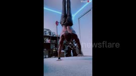 US TikTok star completes demanding gymnast challenges his viewers set him