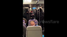 Commuter films video of packed London train during first week of third national lockdown