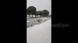 Spain: Madrid Sees Snow As Storm Filomena Approaches 2