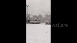 Spain: Madrid Sees Snow As Storm Filomena Approaches