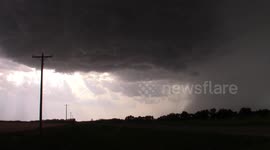 Storm Chaser Nearly Struck By Lightning While Filming Tornado Warned Storm In Canada