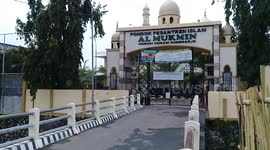 Exterior of Al Mukmin Islamic boarding school in Indonesia ahead of Bashir's arrival