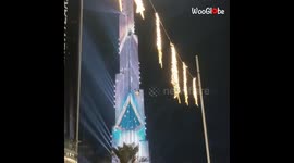 Fireworks from the Burj Khalifa Dubai