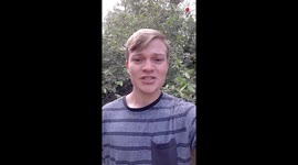 Funny Guy Trying Eating Reed, Natures corndog