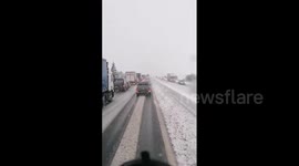 UK: Arctic Freeze Hits Nation With Snow And Ice