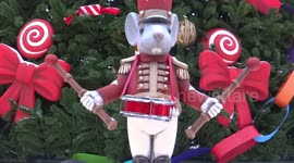 Beautiful Christmas fair attract thousands people over winter holidays in St Petersburg, Russia