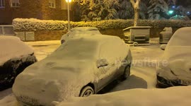 Storm Filomena in Madrid on 8th January, 2021.