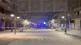 Storm Filomena in Madrid on 8th January, 2021. .