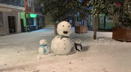 Storm Filomena in Madrid on 8th January, 2021.