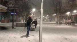Storm Filomena in Madrid on 8th January, 2021