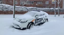 Storm Filomena in Madrid on 9th January, 2021.