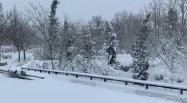 Storm Filomena in Madrid on 9th January, 2021.
