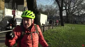 Local resident gives his opinion on the protest