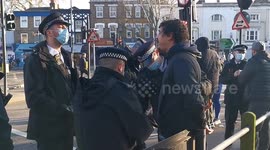 Anti-Coronavirus Demo Arrests In Clapham Common