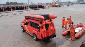 Search and rescue operations set up at Tanjung Priok port in Jakarta for missing plane