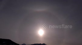 Freezing conditions in Switzerland create