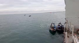 Search for victims and debris of Sriwijaya Air aircraft in the Thousand Islands, North Jakarta, Indonesia