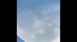 Space Station transit through moon