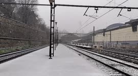 Storm Filomena in Madrid on 9th January, 2021.