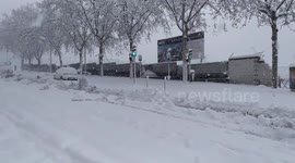 Storm Filomena in Madrid on 9th January, 2021.