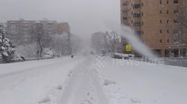 Storm Filomena in Madrid on 9th January, 2021.