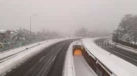 Storm Filomena in Madrid on 9th January, 2021.