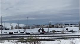 Storm Filomena in Madrid on 10th January, 2021.