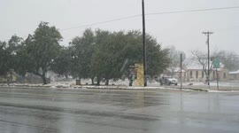 Winter Snow in Texas Hill Country/Central Texas