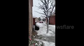 US: Texas Receives Rare Snow As Winter Storm Moves Into Southern Great Plains