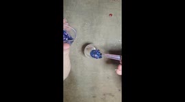 Mixing glittery Epoxy Resin