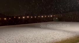 US: Snow Falls In Central And Northern Louisiana