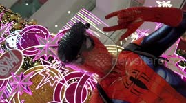 Filipino Man Wears Spider-Man Suit For Christmas Shopping