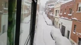 Spain: Storm Filomena Blankets Madrid With Snow 6