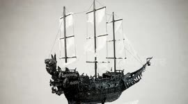 YouTuber constructs ship from 'Pirates of the Caribbean' using 3D pen