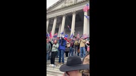Trump supporters chant, 'USA! USA!' on steps of Capitol on day of siege